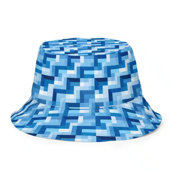 Optic Echoes and Neon Dreams - Reversible bucket hat
