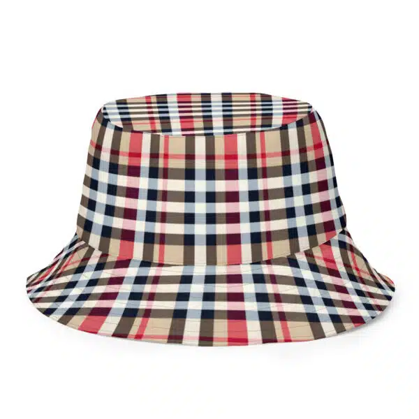 BurberryTribute: Albers Check Flip - Reversible bucket hat