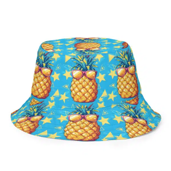Pineapple Dream & Watermelon Wink Reversible Bucket Hat