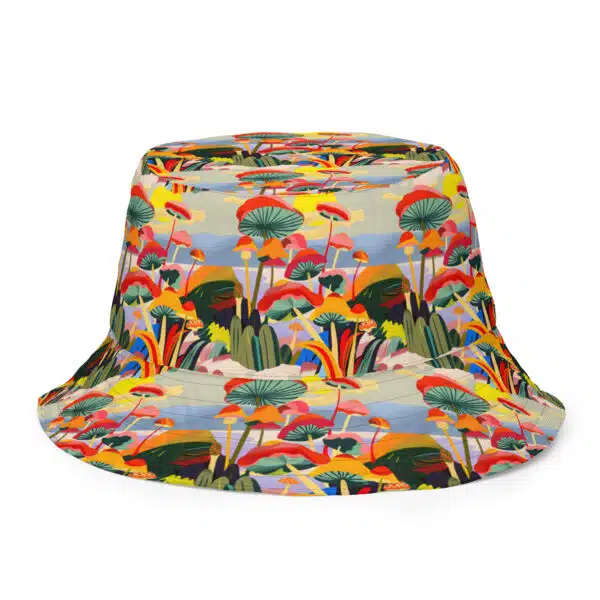 Mushroom Solstice Reversible Bucket Hat