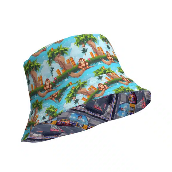 ArcadeFlip Hat Donkey Daytona - Reversible bucket hat