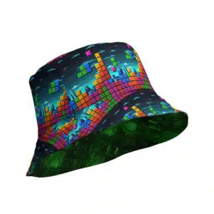 Neon Nexus & Tetris Tribute - Reversible bucket hat