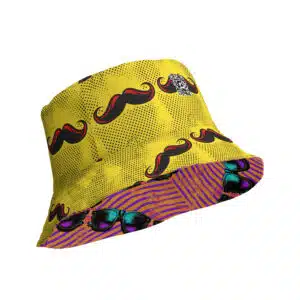 PopVision Duo: Shades & Staches Reversible bucket hat
