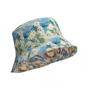 Edelweiss Elegance & Lotus Legacy - Reversible bucket hat