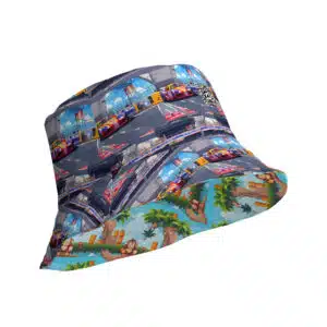 ArcadeFlip Donkey Daytona Reversible bucket hat