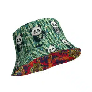 Tiger Panda Spirit Reversible bucket hat